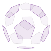 An exploded dodecahedron...