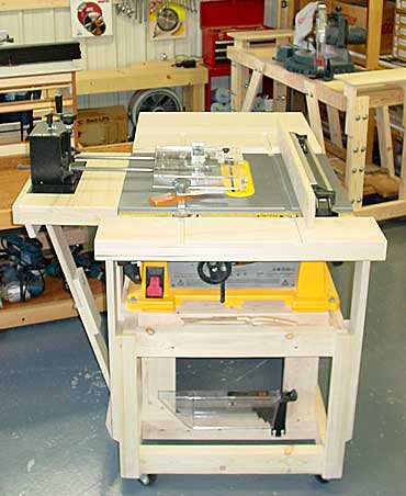 Table saw with wings and Brett Guard: click for larger image
